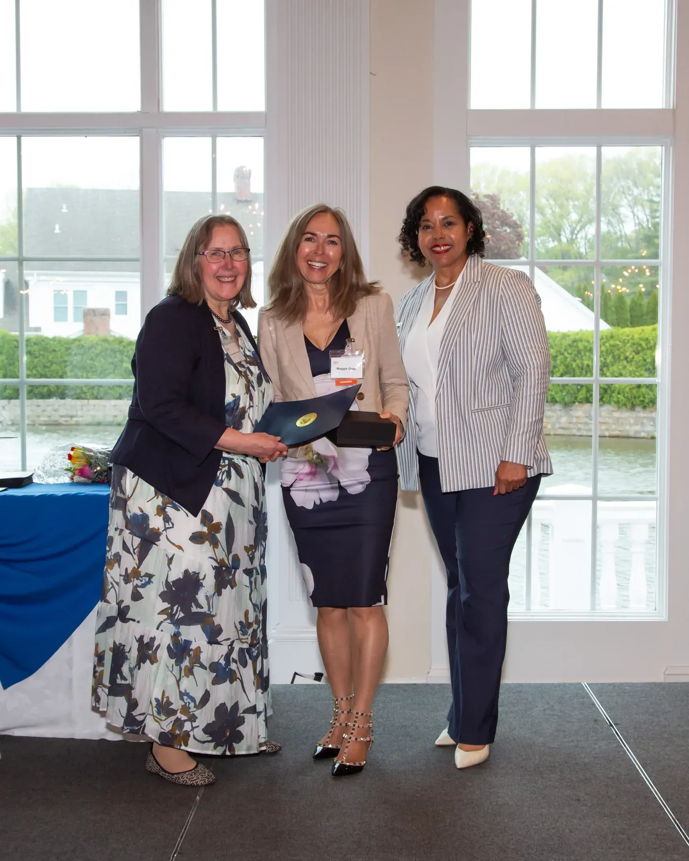 Maggie Drag at the YWCA New Britain Women in Leadership ceremony