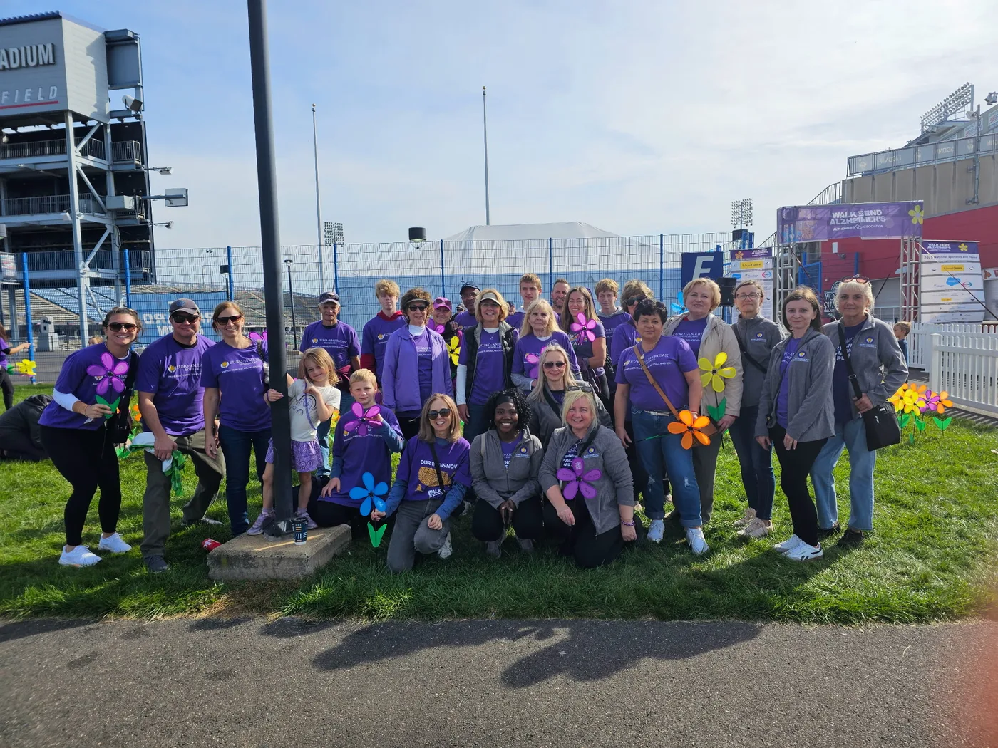 Our team at the Walk to End Alzheimer's