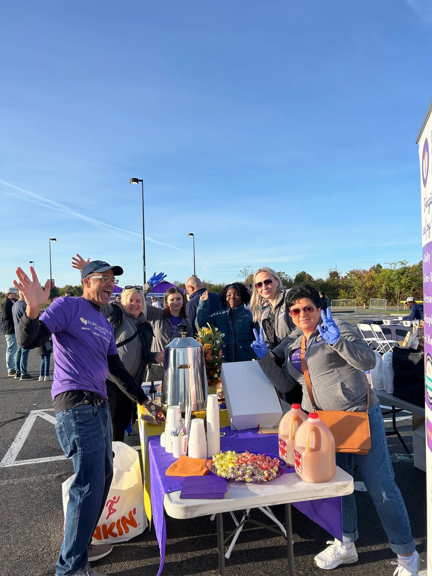 Euro-American Homecare team at the Walk to End Alzheimer's