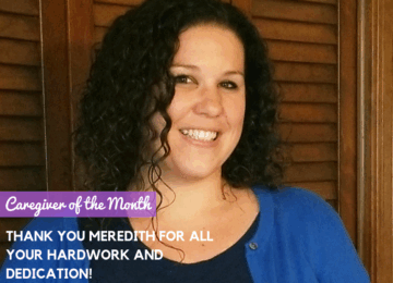 Meredith Ames December’s Caregiver of the Month