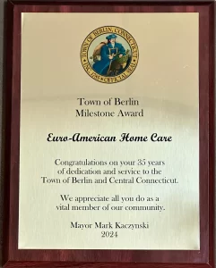 Town Of Berlin Milestone Award 2024